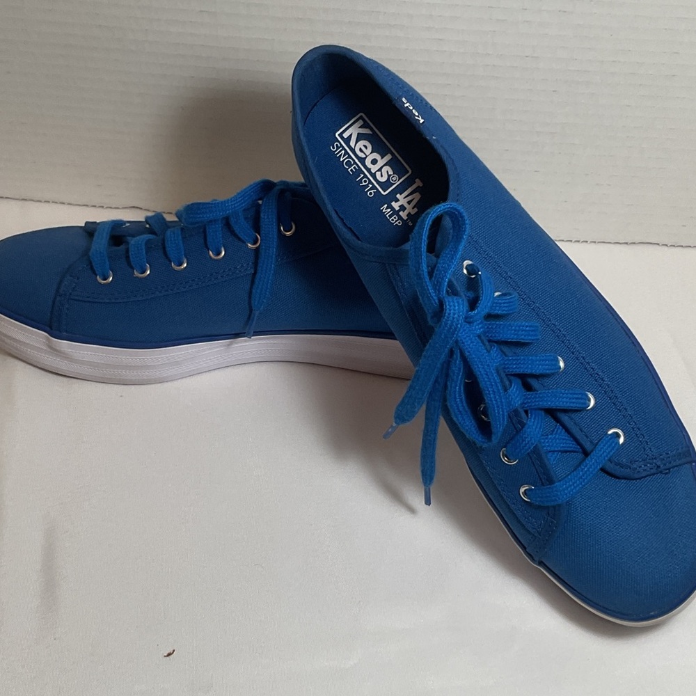Keds Vibrant Blue Los Angeles Dodgers Women's Sneakers.